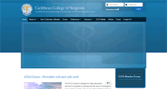 Desktop Screenshot of caribbeancollegeofsurgeons.com