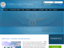 Tablet Screenshot of caribbeancollegeofsurgeons.com